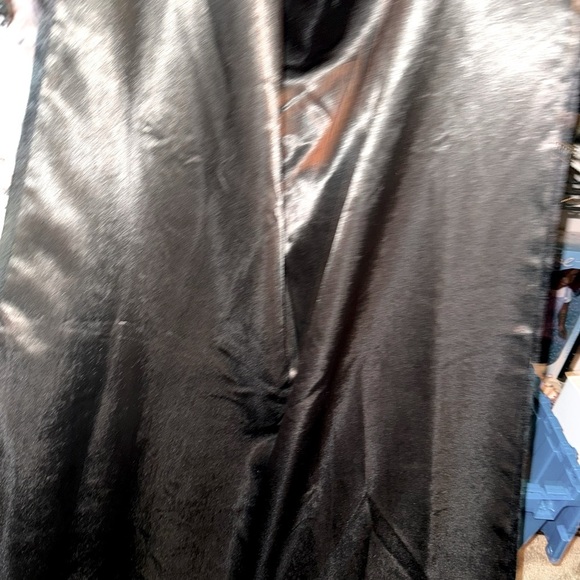 Shimmer Rod Pocket Blackout Curtains, Set of 2, Black, 37" W x 84" L - Picture 10 of 12